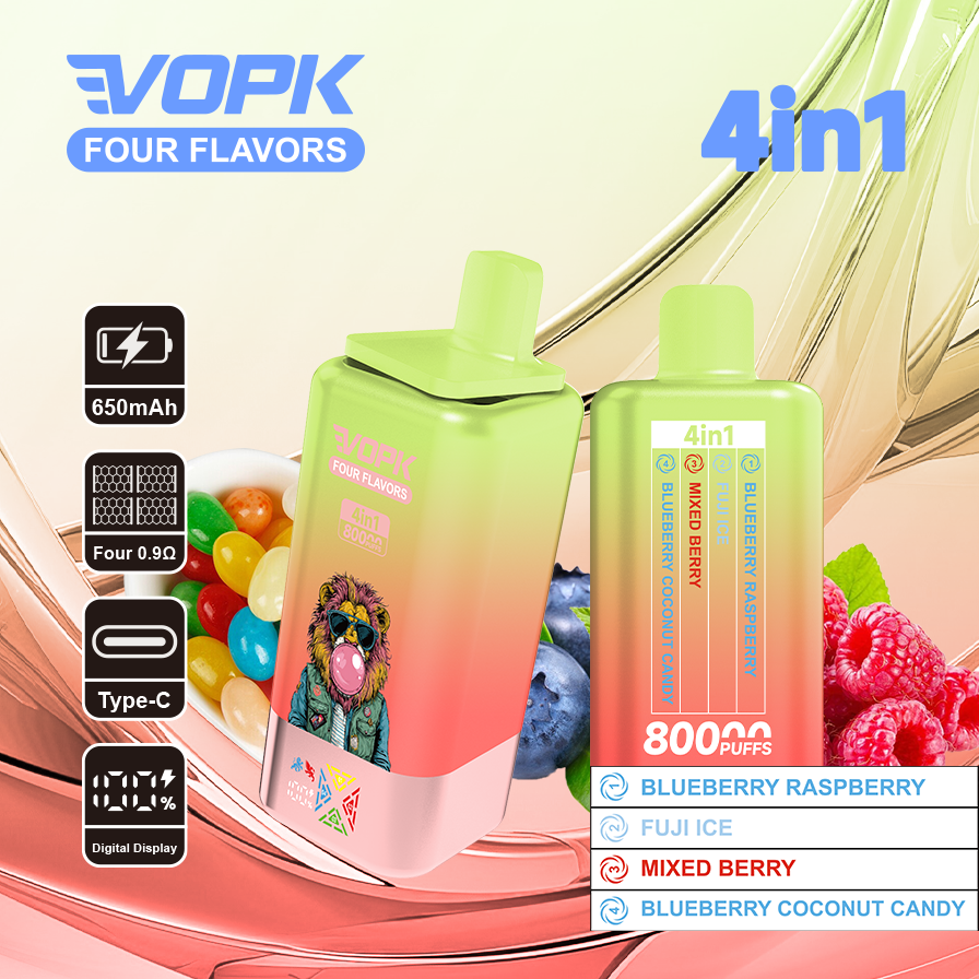 VOPK Four flavors 80000puffs - Image 2