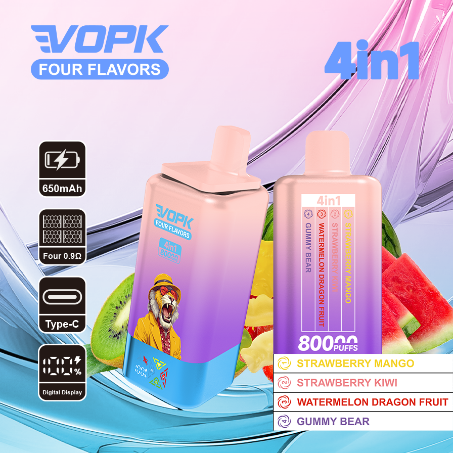 VOPK Four flavors 80000puffs - Image 8