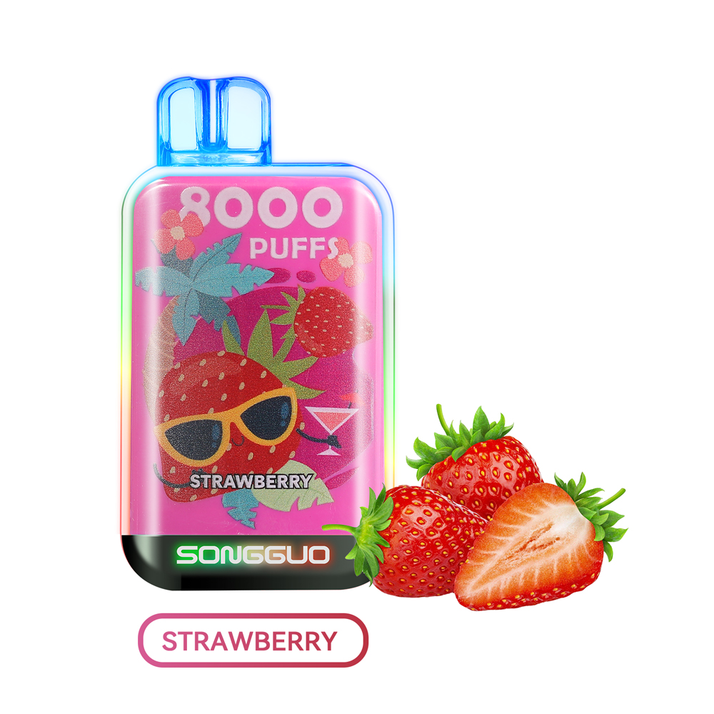 Colorful lighting 8000 puff Vape LED electronic cigarette pod rechargeable - Image 7